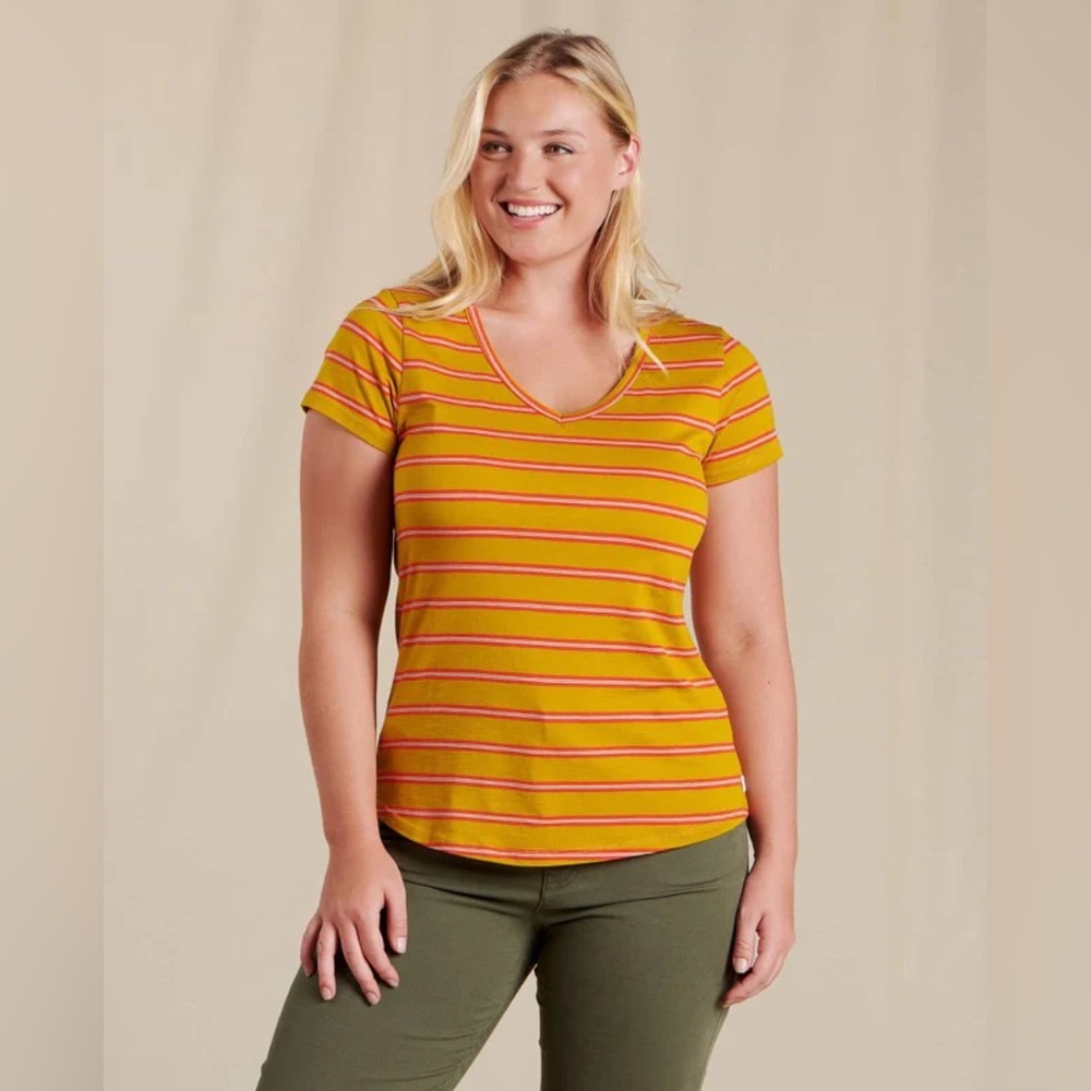 Toad&Co Marley Short Sleeve Striped‎ Tee Size Small